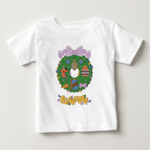 Scooby-Doo-Weihnachts-Snack-Kranz-Grafik Baby T-shirt