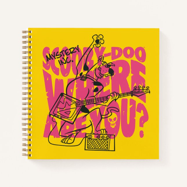 Scooby Doo Wo bist du Punk Gitarre Riff? Notizbuch (Vorderseite)