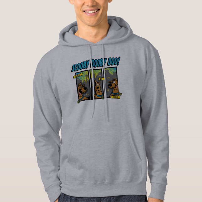 Scooby Doo Wo sind Sie Comic-Panels Hoodie (Vorderseite)