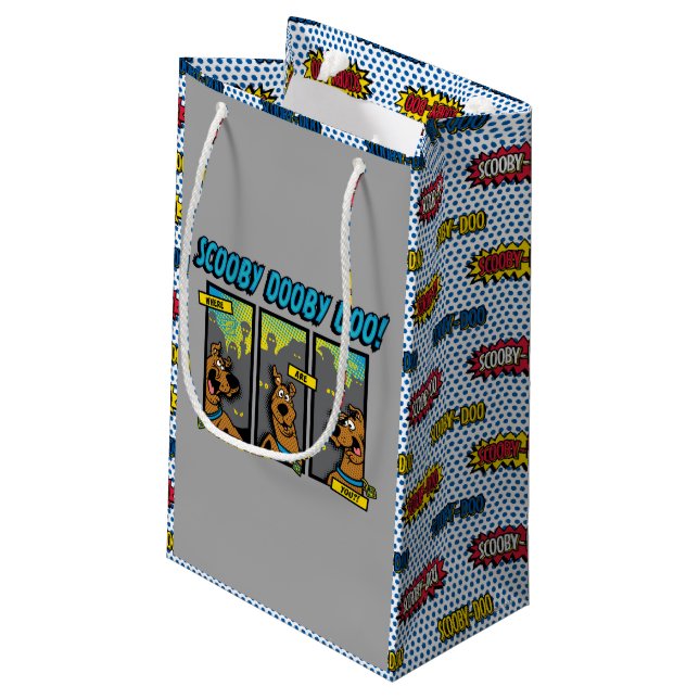 Scooby Doo Wo sind Sie Comic-Panels Kleine Geschenktüte (Rückseite Schrägansicht)