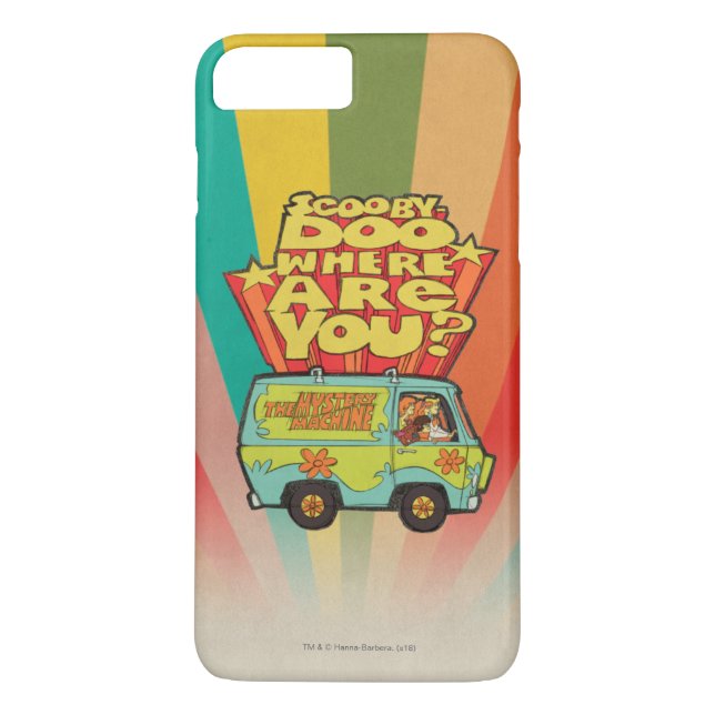 Scooby-Doo | "Wo sind Sie?" Retro Cartoon Van Case-Mate iPhone Hülle (Rückseite)
