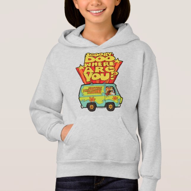 Scooby-Doo | "Wo sind Sie?" Retro Cartoon Van Hoodie (Vorderseite)
