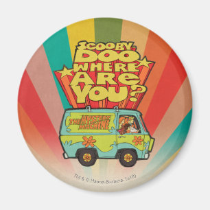 Scooby-Doo "Wo sind Sie?" Retro Cartoon Van Magnet