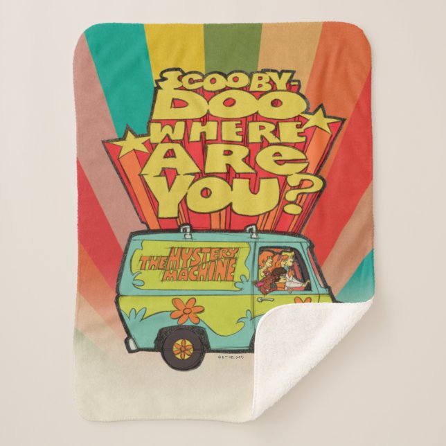 Scooby-Doo | "Wo sind Sie?" Retro Cartoon Van Sherpadecke (Vorderseite)