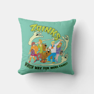 Scooby-Doo Zoinks Welcher Weg für mehr Süßigkeit Kissen