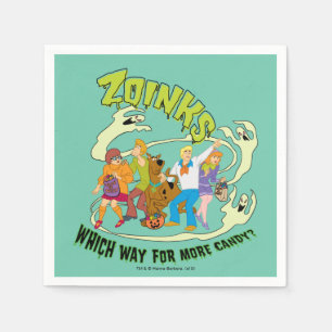 Scooby-Doo Zoinks Welcher Weg für mehr Süßigkeit Serviette