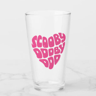 Scooby Dooby Doo Heart Glas