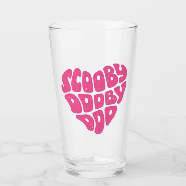 Scooby Dooby Doo Heart Glas (Vorderseite)