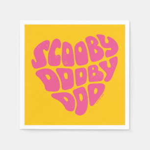 Scooby Dooby Doo Heart Serviette