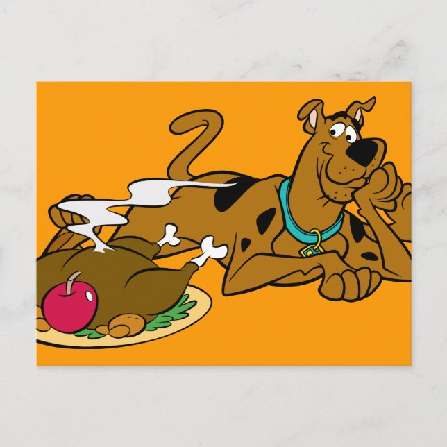 Scooby Erntedank 06 Feiertagspostkarte (Vorderseite)