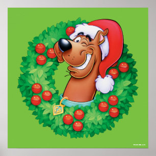 Scooby in Wreath Poster