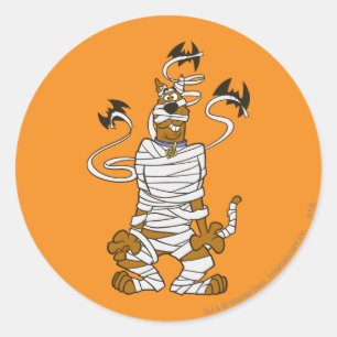 Scooby Mama Runder Aufkleber