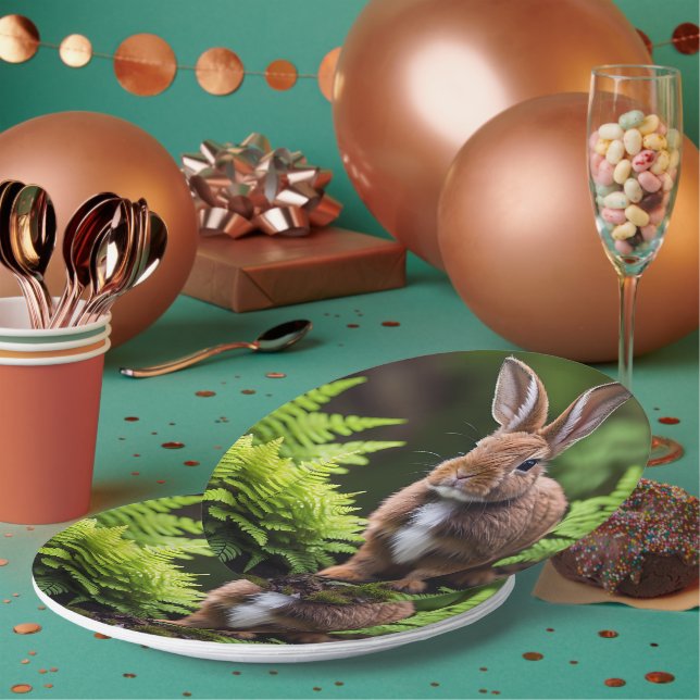 "Scooby the Zwarf Bunny: Ein kleiner Ball der Freu Pappteller (Multi)