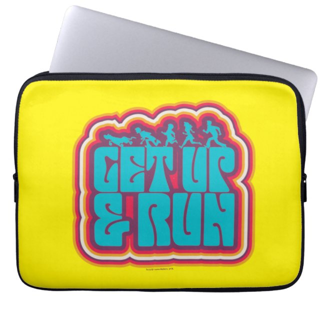Scooby und die Gang "Get Up & Run" Grafik Laptopschutzhülle (Vorderseite)