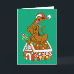 Scooby und Gingerbrett House Feiertagskarte<br><div class="desc">Scooby Doo Holidays</div>