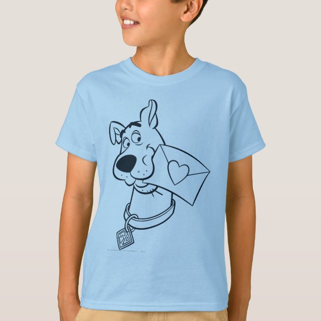 Scooby Valentinstag T-Shirt (Vorderseite)