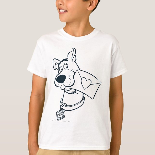 Scooby Valentinstag T-Shirt (Vorderseite)
