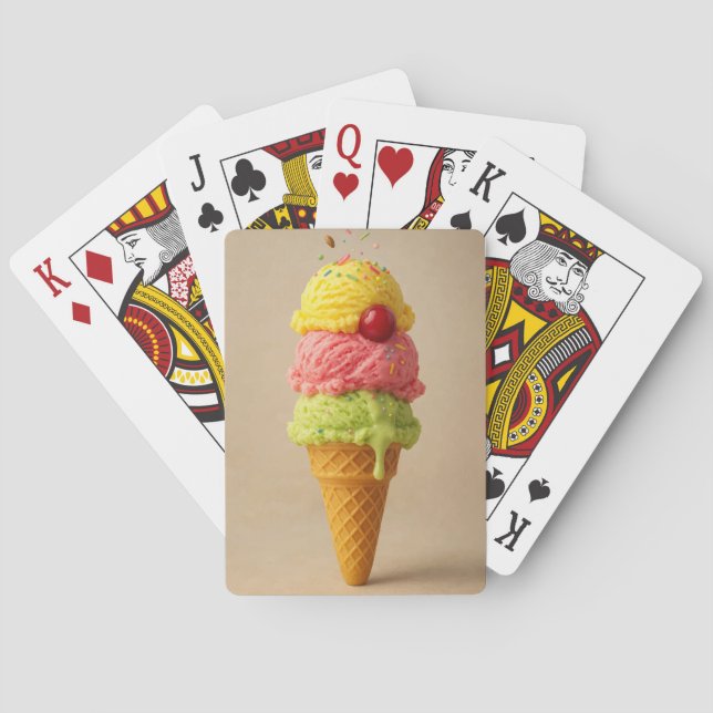 Scoop of Fun - Custom Ice Cream Playing Cards Spielkarten (Rückseite)