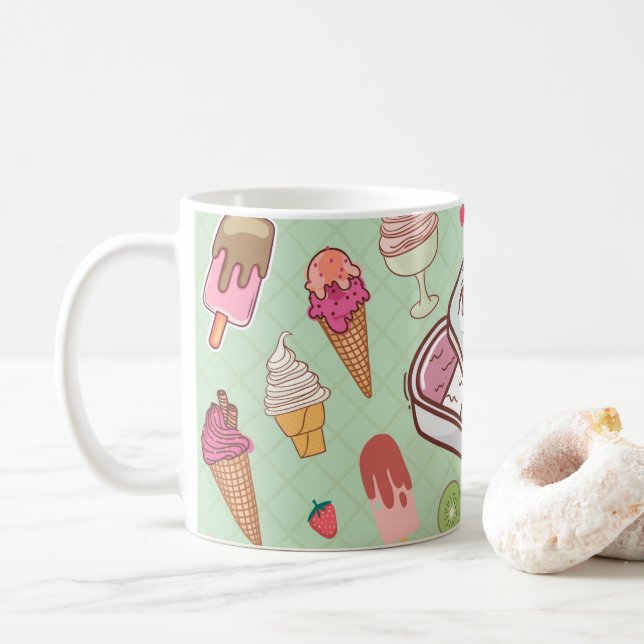 Scoop of Joy Mug : Jote Ice Cream Design (Avec donut)