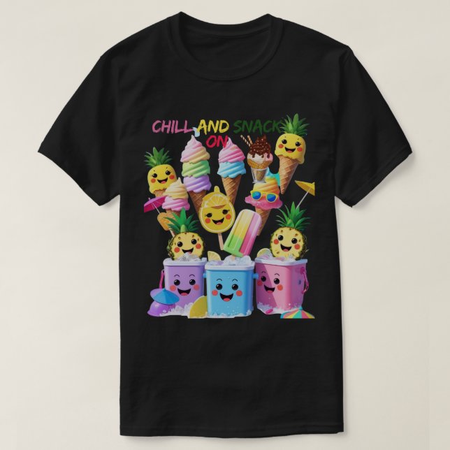 Scoop, Sip, Smile – Summer Treats Tee (Design vorne)