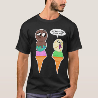 Scoops de crème glacée de Mukpuddy - T-shirt noir