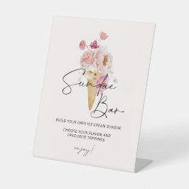 Scoopup Sundae Bar Ice Cream Sockelschild