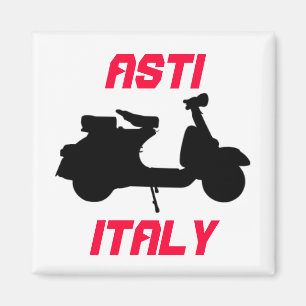 Scooter, Asti, Italien Magnet