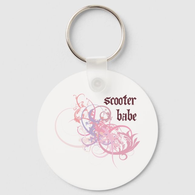 Scooter Babe Schlüsselanhänger (Vorderseite)