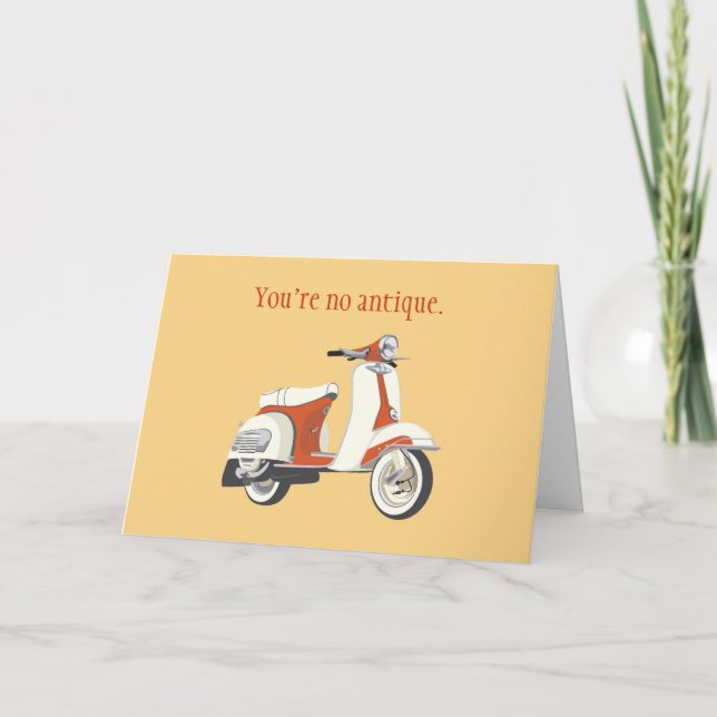 Scooter Birthday Card Karte (Vorderseite)