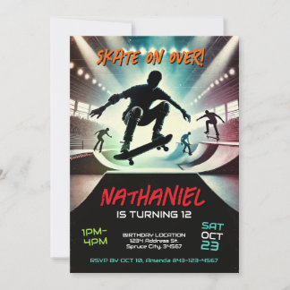 Scooter Birthday Einladung für Jungen