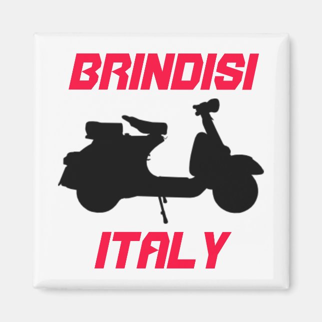 Scooter, Brindisi, Italien Magnet (Vorne)
