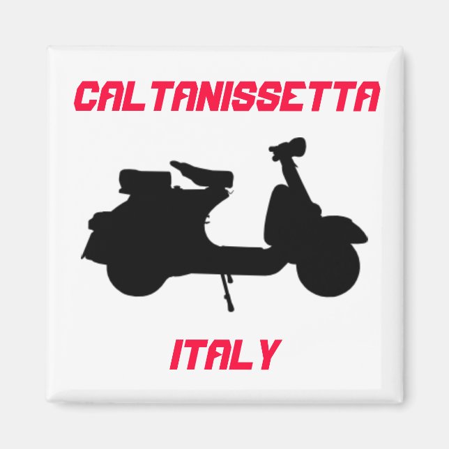 Scooter, Caltanissetta, Italien Magnet (Vorne)