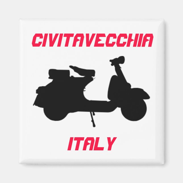 Scooter, Civitavecchia, Italien Magnet (Vorne)