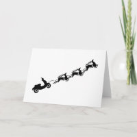 Scooter Club Mechaniker frohe Weihnachtsrentiere