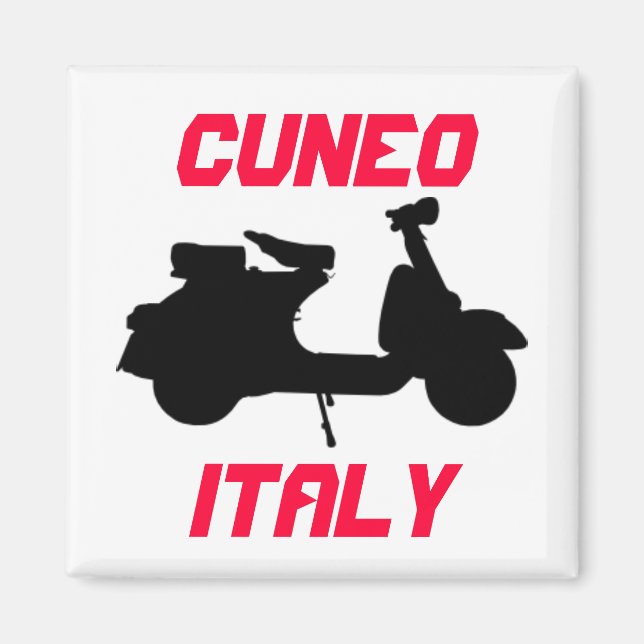 Scooter, Cuneo, Italien Magnet (Vorne)