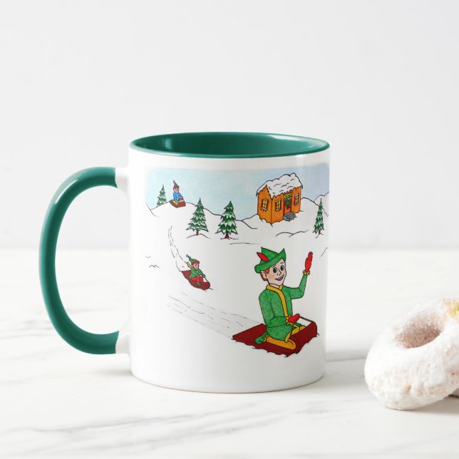 Scooter der Elf Becher Tasse (Mit Donut)