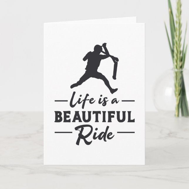 Scooter Driver Life ist ein schönes Rad Retro Karte (Vorderseite)