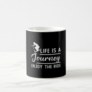 Scooter Driver Life ist eine Reise Genießen Sie di Kaffeetasse