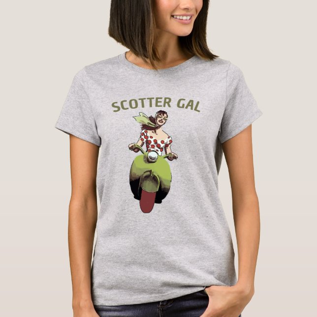 Scooter Gal, Text-T - Shirt hinzufügen (Vorderseite)