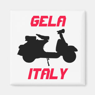 Scooter, Gela, Italien Magnet