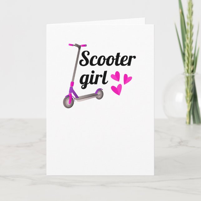 Scooter-Geschenke für Mädchen| Scooter Karte (Vorderseite)