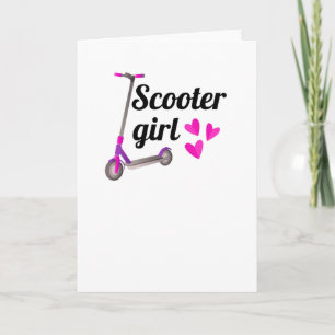 Scooter Gifts For Girls   Scootering Scooter Rider Karte