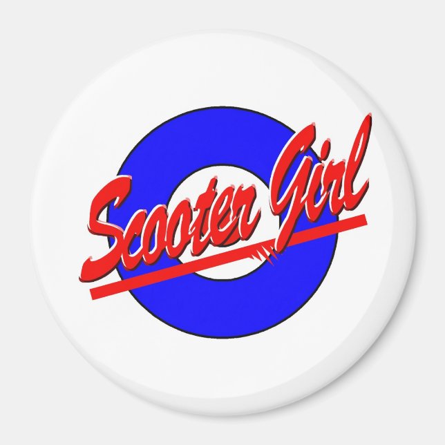 Scooter Girl Magnet (Vorne)