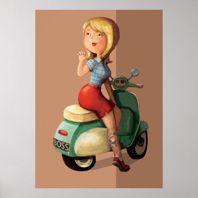 Scooter Girl Poster (Vorne)