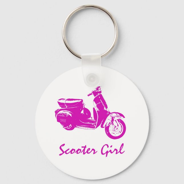 Scooter Girl Schlüsselanhänger (Vorderseite)
