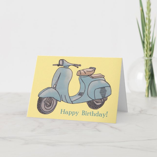 Scooter Greeting Card Karte (Vorderseite)