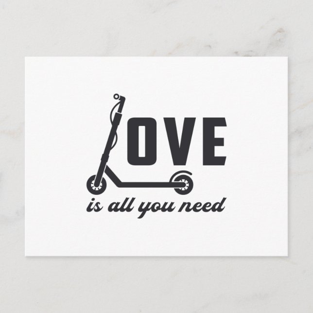 Scooter Liebe ist alles, was Sie brauchen Stunt Vi Postkarte (Vorderseite)