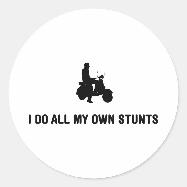 Scooter Lover Runder Aufkleber (Vorderseite)