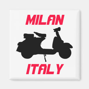 Scooter, Mailand, Italien Magnet
