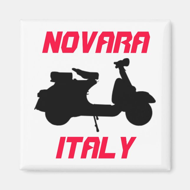 Scooter, Novara, Italien Magnet (Vorne)